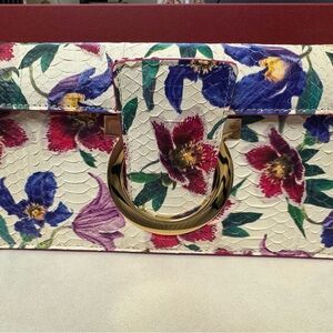 Ferragamo Floral Clutch